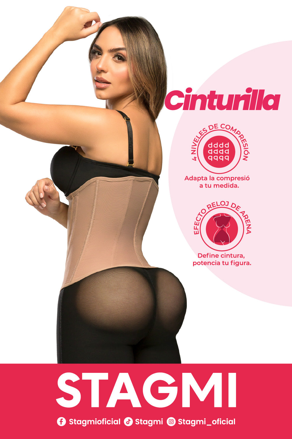 Cinturilla SMI2025 – Alta compresión, cierre frontal, con tirantes de ajuste