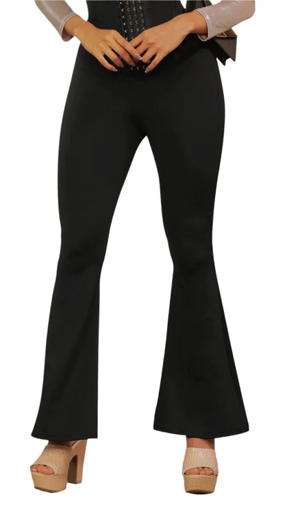 SMI0092 Legging con Bota Campana y Faja Interna Exclusiva de Stagmi