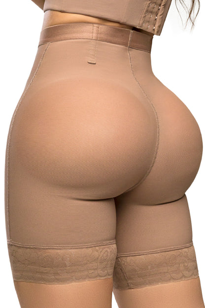Panty SMI4029   Triple realce con efecto moldeador, y control de abdomen, disponible en Black y Cocoa