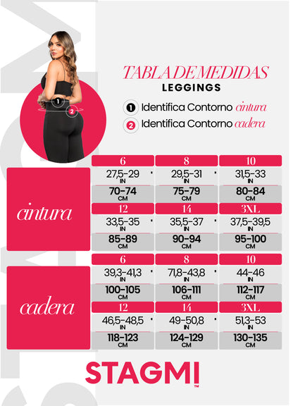 Leggings SMI0079 Black Tus favoritos renovados con faja interna y ajuste perfecto